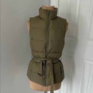 Gap Down Puffer Vest Olive
